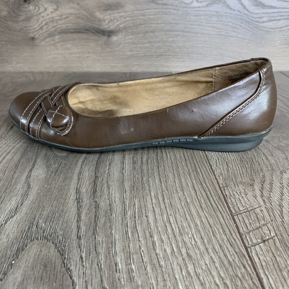 Cliffs by White Mountain Women Size 7.5M Slip-On Brown C17294Z Harriet Shoes